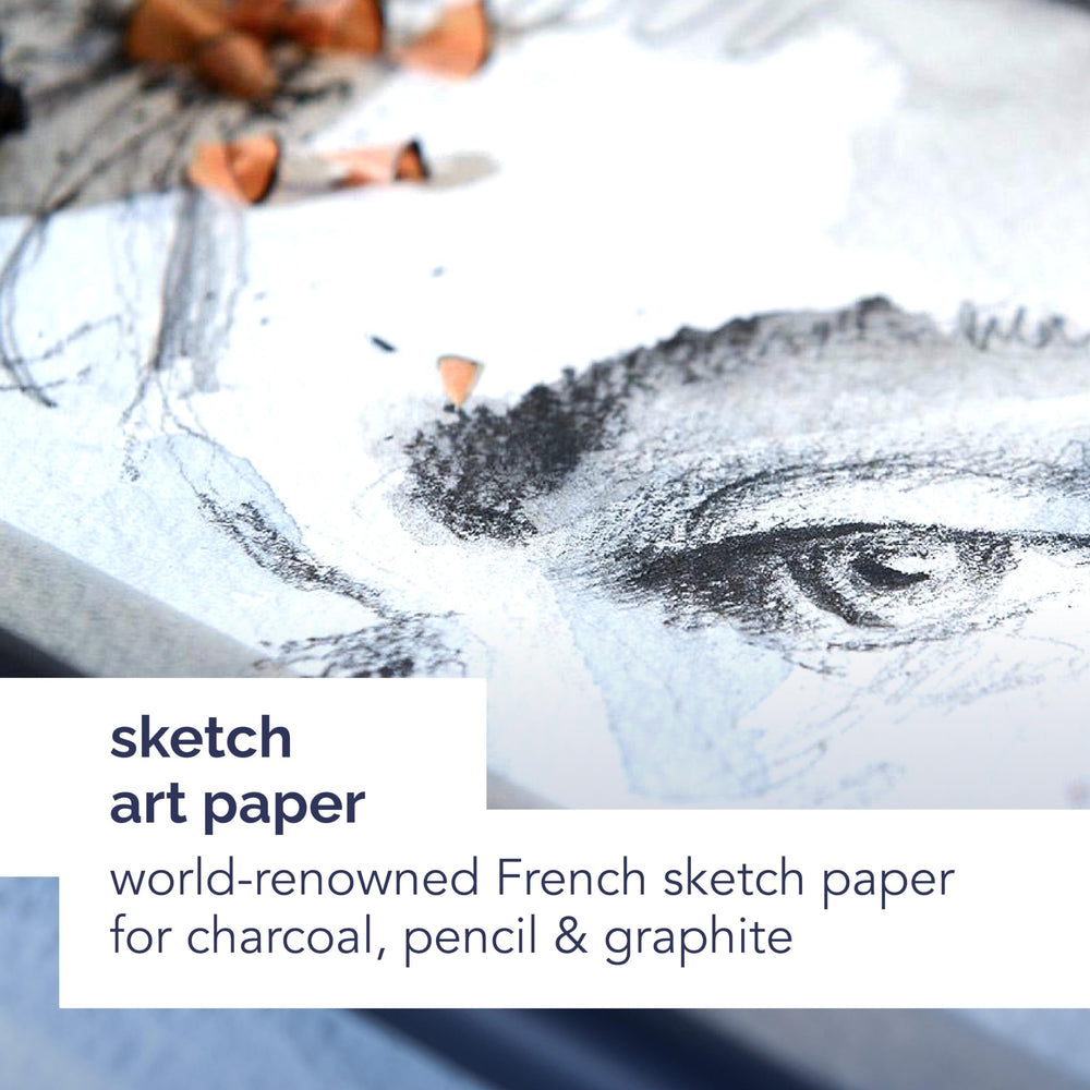 Artist Series Sketchbook, Wirebound Journal, 8x8 inches, 160 Pages (65lb/96g) - Artist Paper for Adults and Students - Graphite, Charcoal, Pencil, Colored Pencil