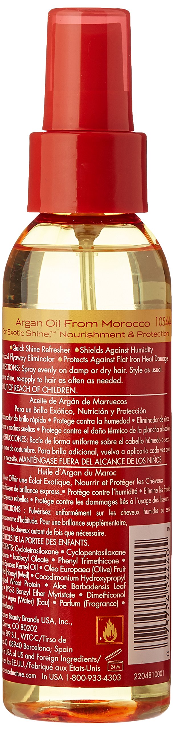 Argan Oil Gloss and Shine Mist, 4 Ounce