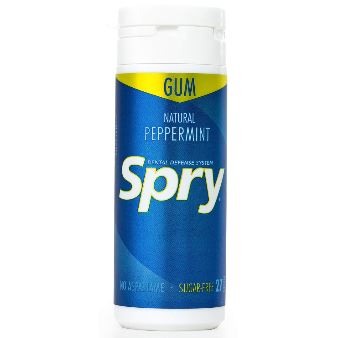 , Spry Natural Chewing Gum, Peppermint , 30 Count (32.5 g)