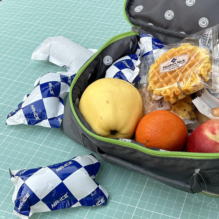 Shipping Ice Packs for Food 25 Sheets - Reusable Freezer Packs Cold Packs for Cooler, Food and Shipping - Re-freezable Absorbent Water Refrigerant Pack - Single Ice Pack, 4.7x3.3