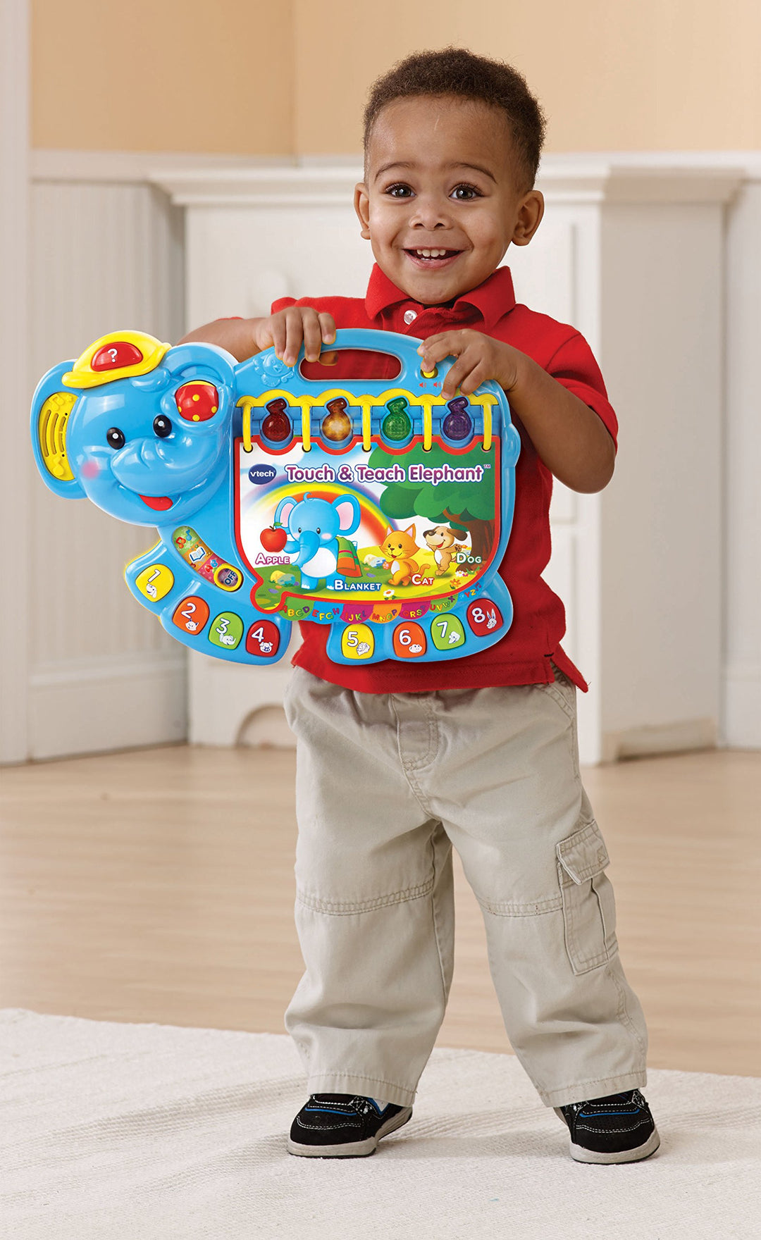 Touch and Teach Elephant Book , Blue