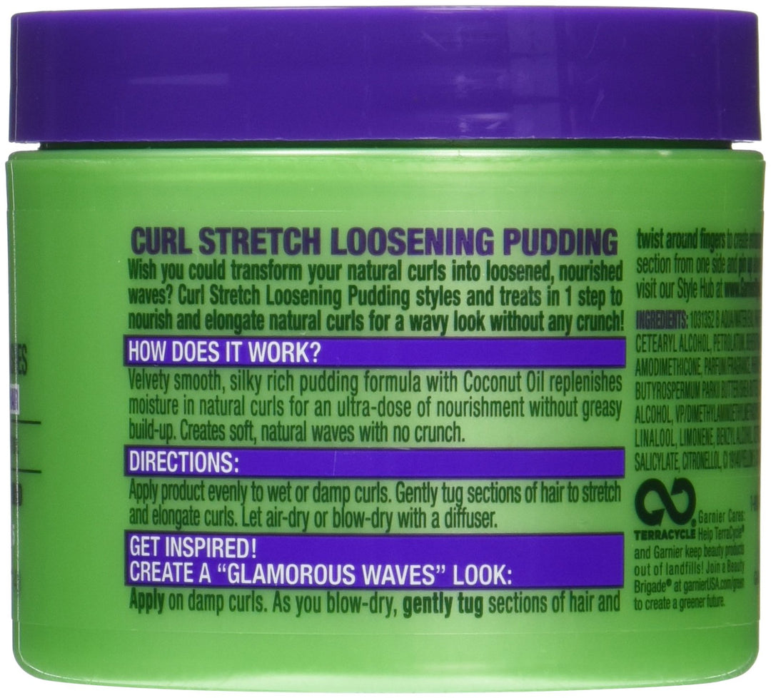 Fructis Style Curl Stretch Loosening Pudding, 4 Ounce Jar, For Naturally Curly Hair