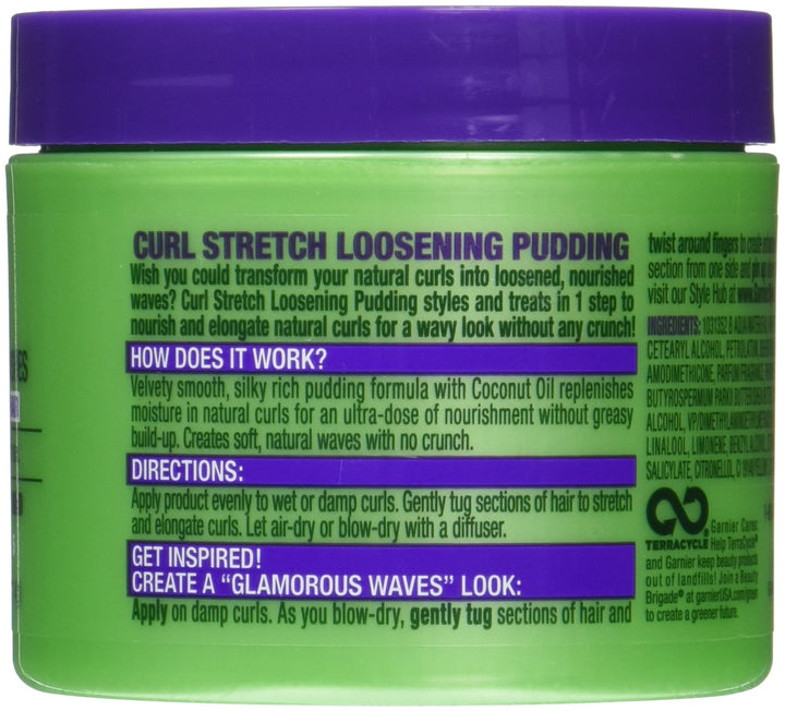 Fructis Style Curl Stretch Loosening Pudding, 4 Ounce Jar, For Naturally Curly Hair