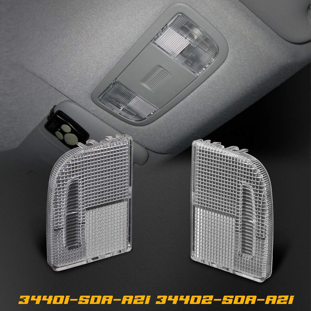 Interior Dome Light Cover Roof Map Light Lens 34401-SDA-A21 34402-SDA-A21 Right Left Side Compatible with Honda Accord Hybrid Civic Element Odyssey Pilot Ridgeline with Sunroof Only