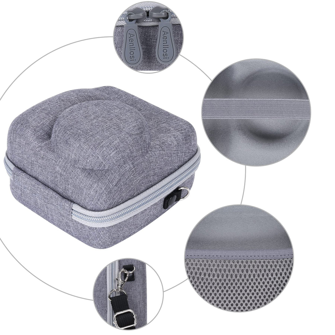 Hard Carrying Case Replacement for Fujifilm Instax Mini 12/11 Instant Camera,Protective Case Compatible with Instax Camera Mini 12/11(Clay White)