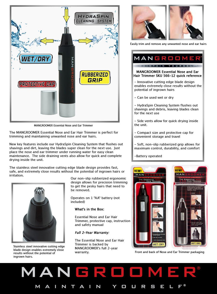 PRO Essential Nose and Ear Hair Trimmer