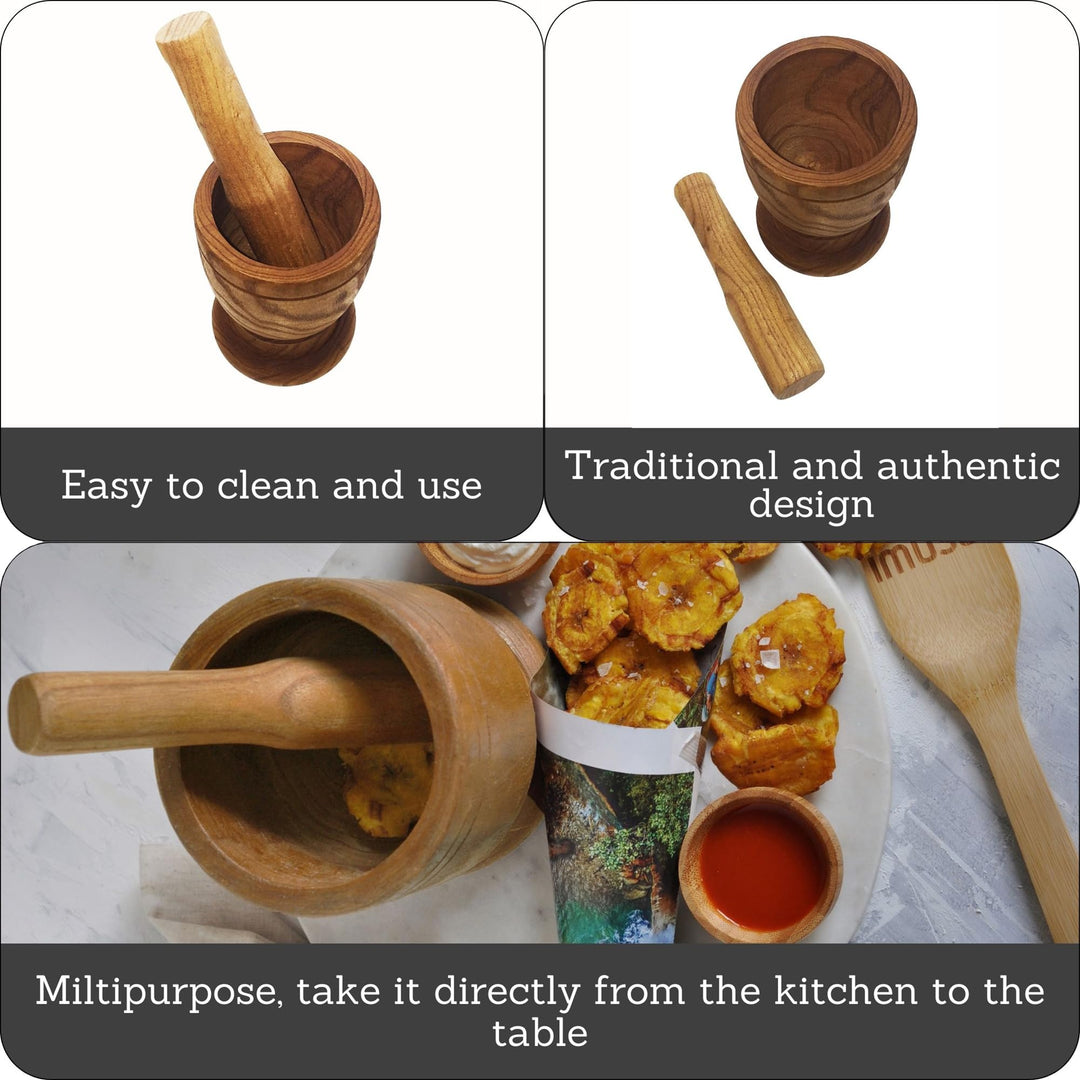 Mortar with Pestle Kitchen Essentials, Jumbo, Natural