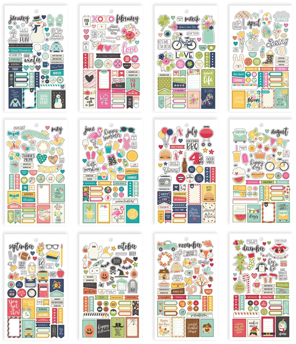 Carpe Diem Planner Essentials Seasons Mini Sticker Tablet