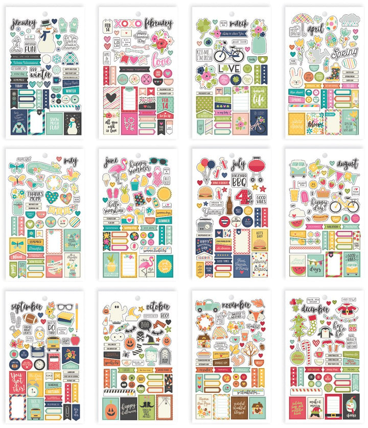 Carpe Diem Planner Essentials Seasons Mini Sticker Tablet