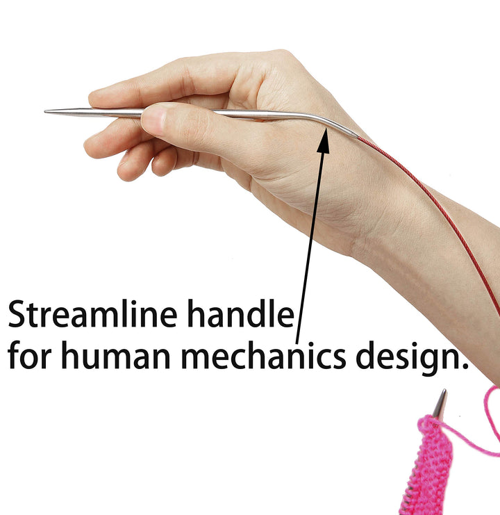 40 Inch Knitting Needles Size 6 Metal Magic Loop Circular Knitting Needles Stainless
