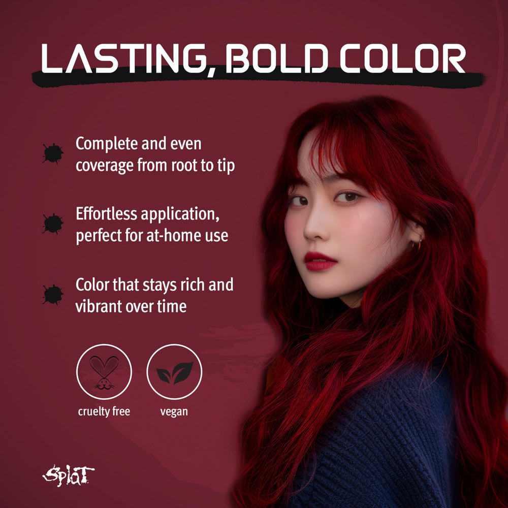 Vegan and Cruelty-Free Semi-Permanent Hair Color Dye (6 Fl Oz, MIDNIGHT RUBY)