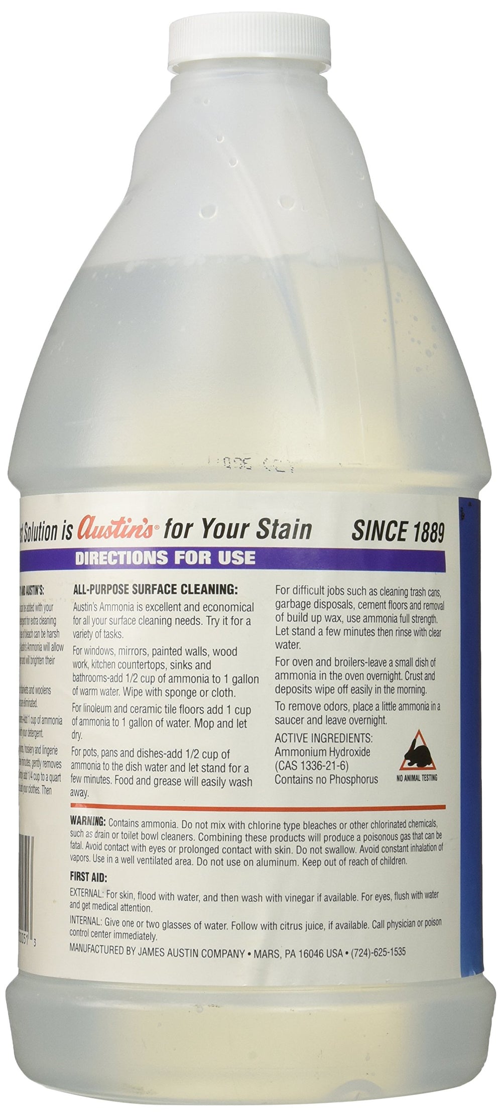 00051 Ammonia Clear 64oz