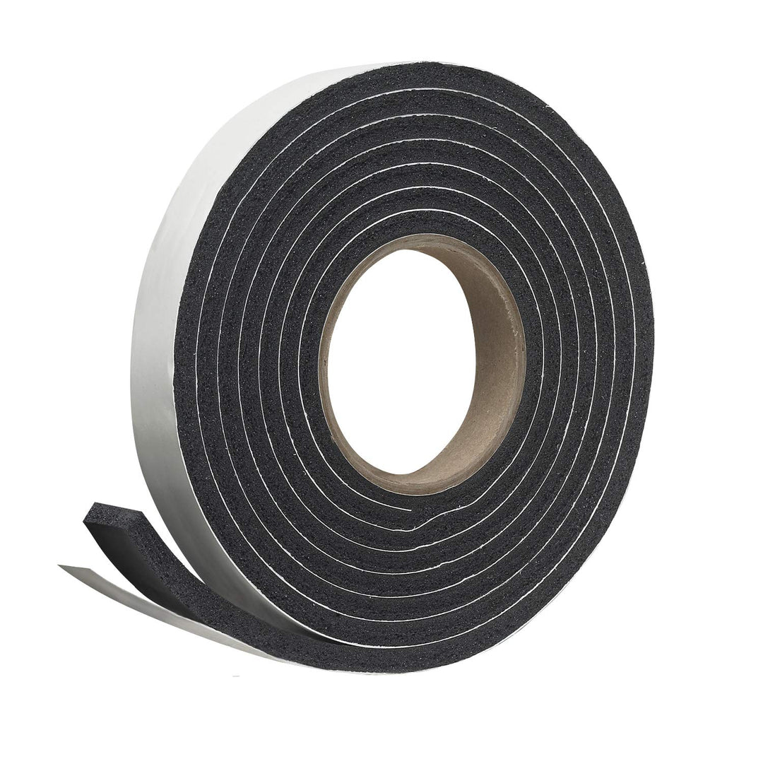 R538H Foam Tape, 3/8 W, 5/16 T, 10 ft L, Black
