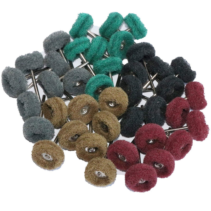 69Pcs Abrasive Wheel Buffing Polishing Wheel Wire Brushes Set for Rotary Tool Accessories,Shank 3mm Mini Brush Polishing Kit,for Power-Operated Grinders