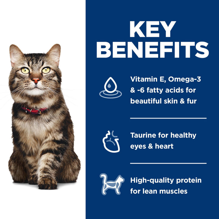 Hill's Science Diet Hairball Control, Senior Adult 7+, Hairball Control Support, Dry Cat Food, Chicken Recipe, 15.5 lb Bag
