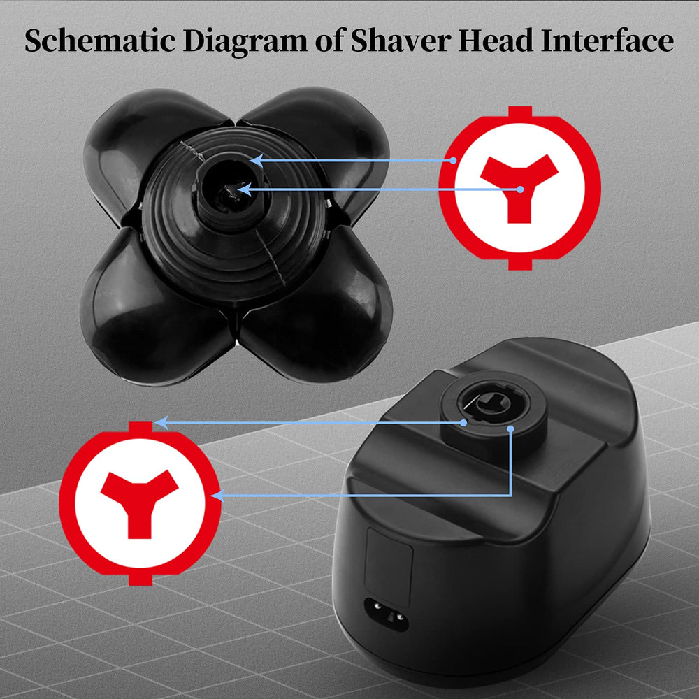 5D Electric Shavers Replacement Heads Bald Replacement Heads Razor Blades Electric Replacement Heads for Electric Razors Head Shaver Replacement Blade Bald Head Shavers for Men
