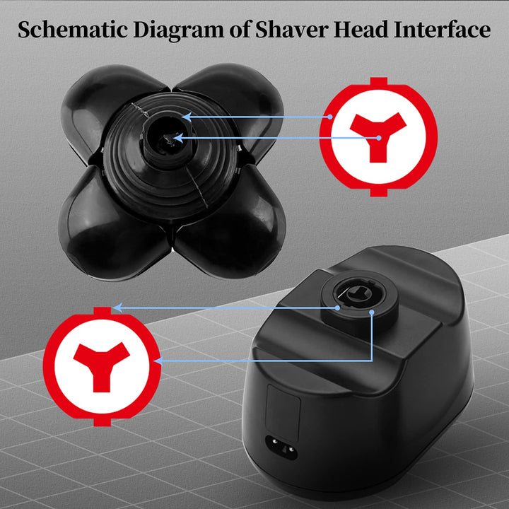 5D Electric Shavers Replacement Heads Bald Replacement Heads Razor Blades Electric Replacement Heads for Electric Razors Head Shaver Replacement Blade Bald Head Shavers for Men