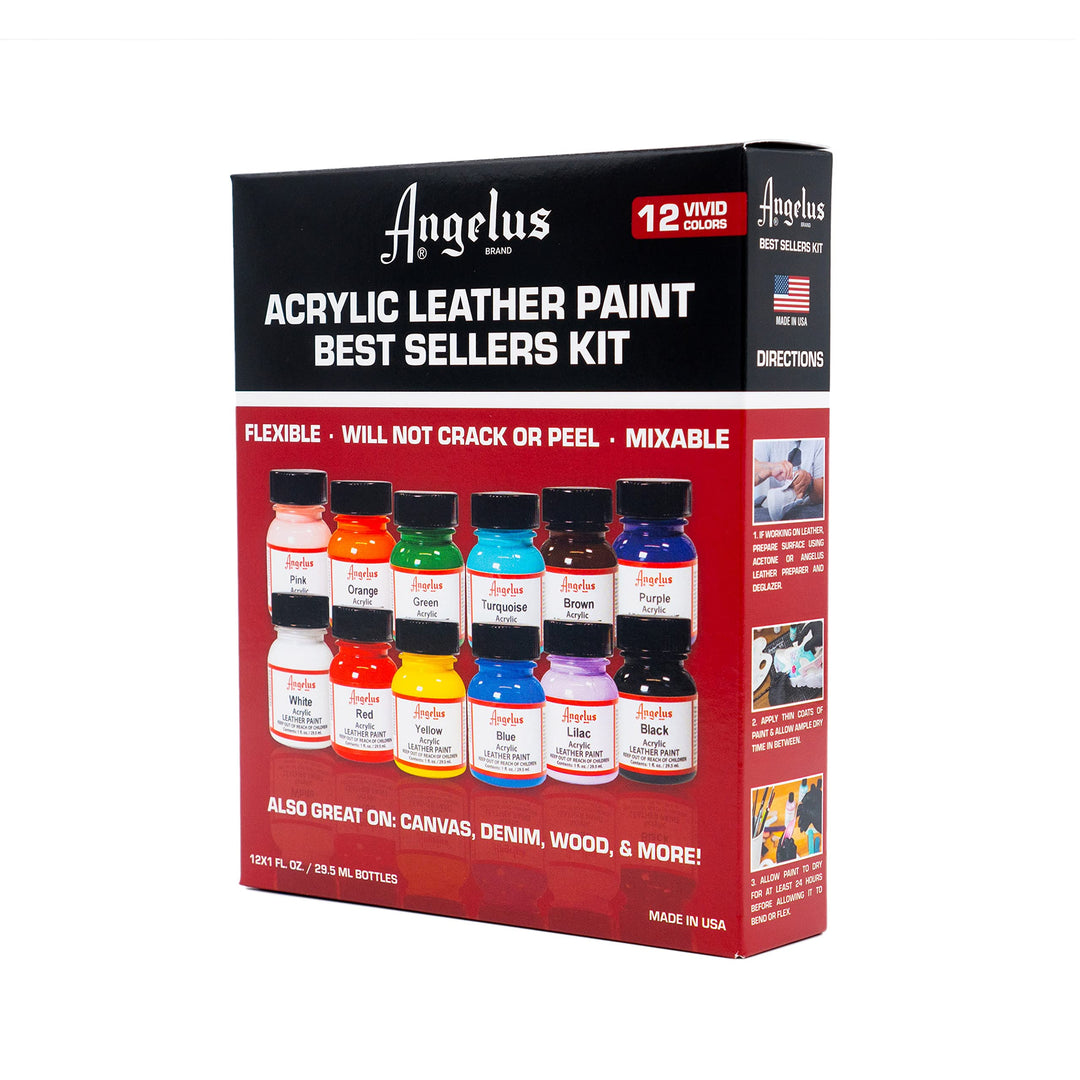 Acrylic Leather Paint Starter Kit (Multicolour)
