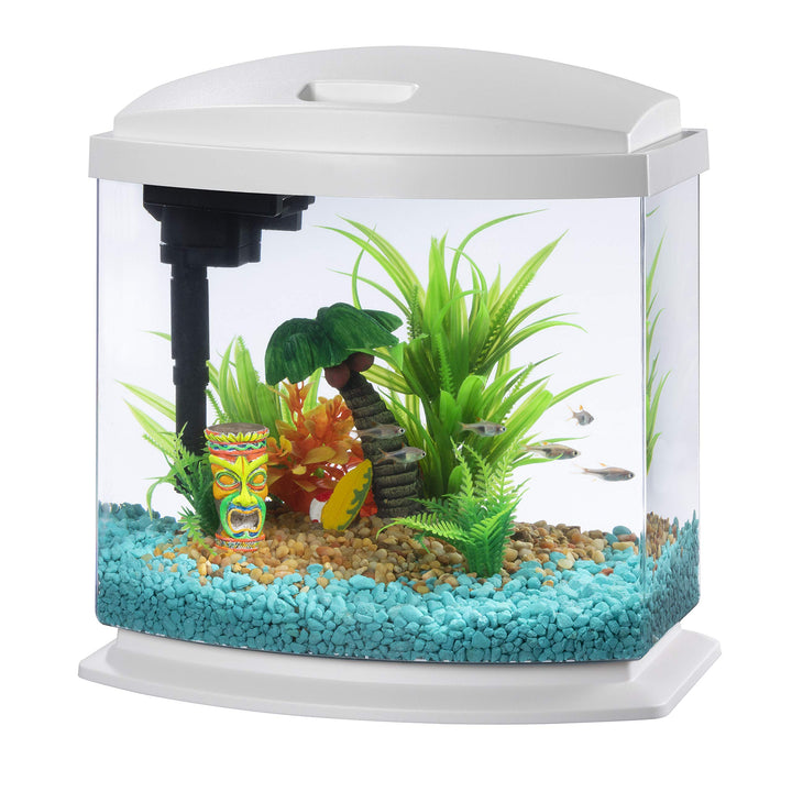 LED MiniBow Aquarium Kit with SmartClean Technology, White, 2.5 Gallon