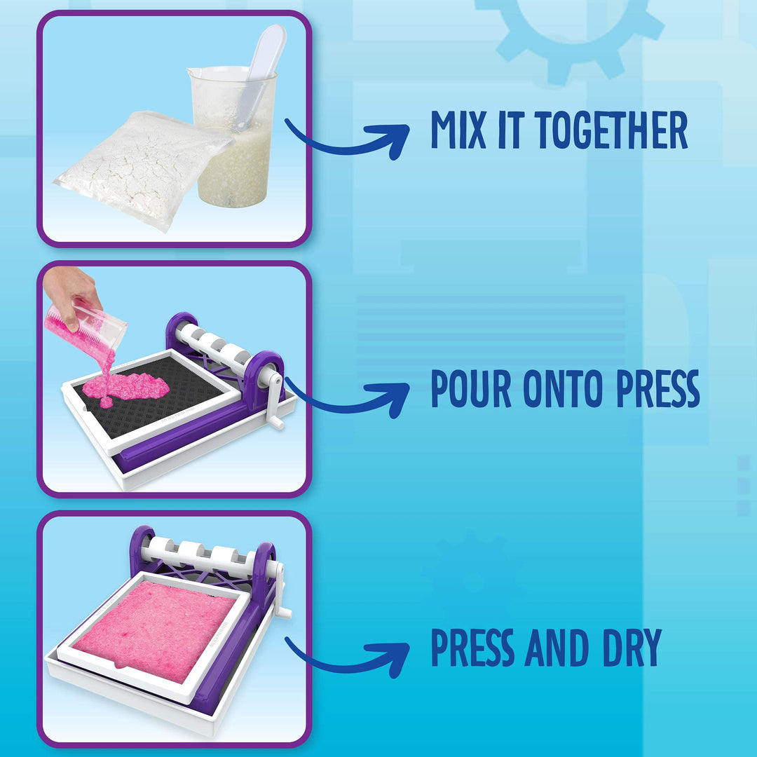 Paper Maker, Paper Making DIY Craft Kit, Gift for Kids, 7, 8, 9, 10