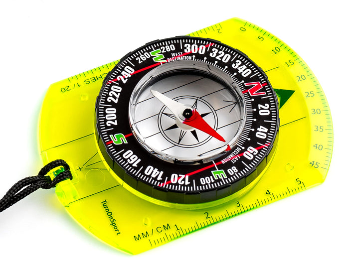 Orienteering Compass - Hiking Backpacking Compass - Advanced Scout Compass Camping and Navigation - Boy Scout Compass Kids - Childrens Compasses for Map Reading - Baseplate Compass Survival (Green)