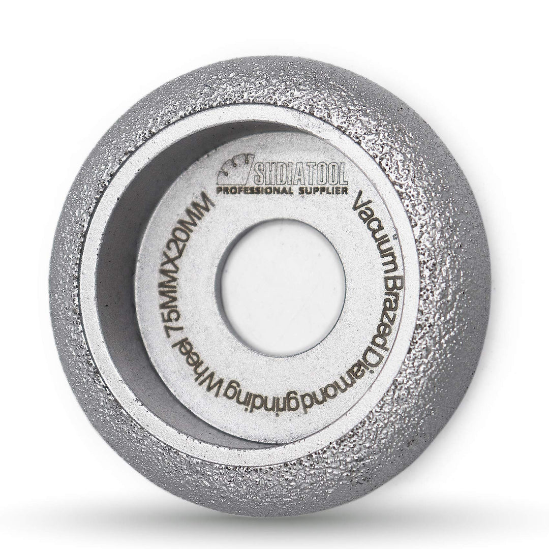 3 Inch Profile Hand Diamond Wheel Height 20mm Convex Curve Edge Grinding for Stone Marble Granite Rock