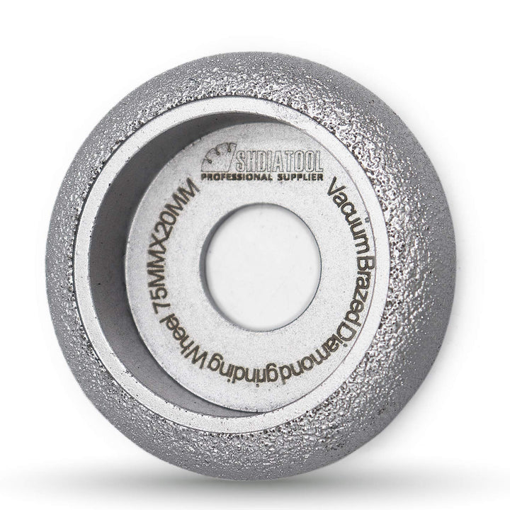 3 Inch Profile Hand Diamond Wheel Height 20mm Convex Curve Edge Grinding for Stone Marble Granite Rock