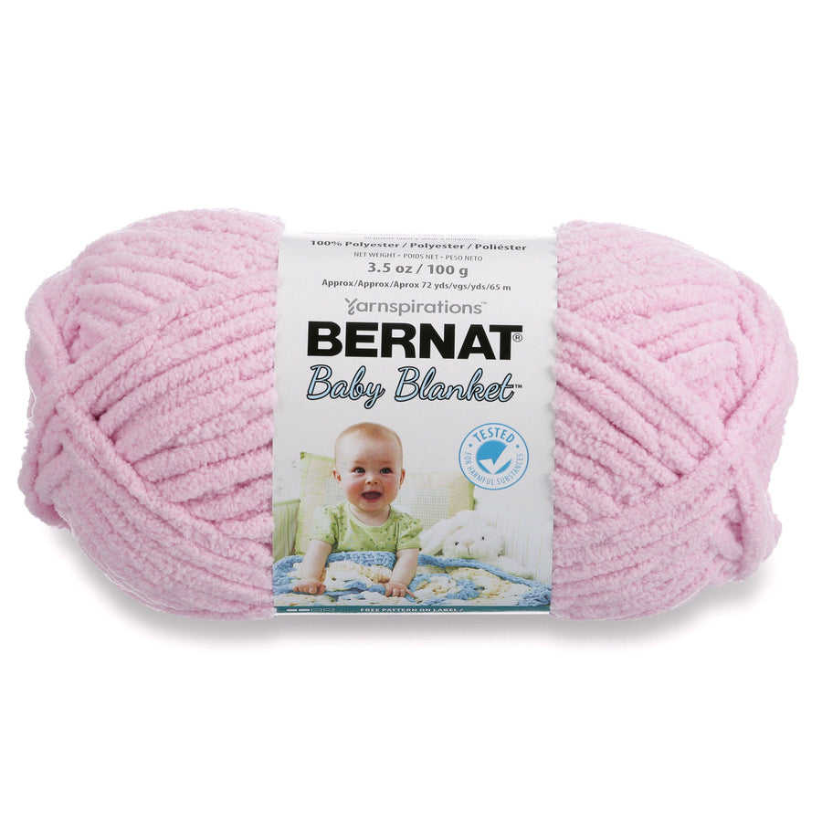 Baby Blanket Yarn, 3.5oz, Super Bulky 6 Gauge - Pink - Single Ball Machine Wash & Dry (454533)