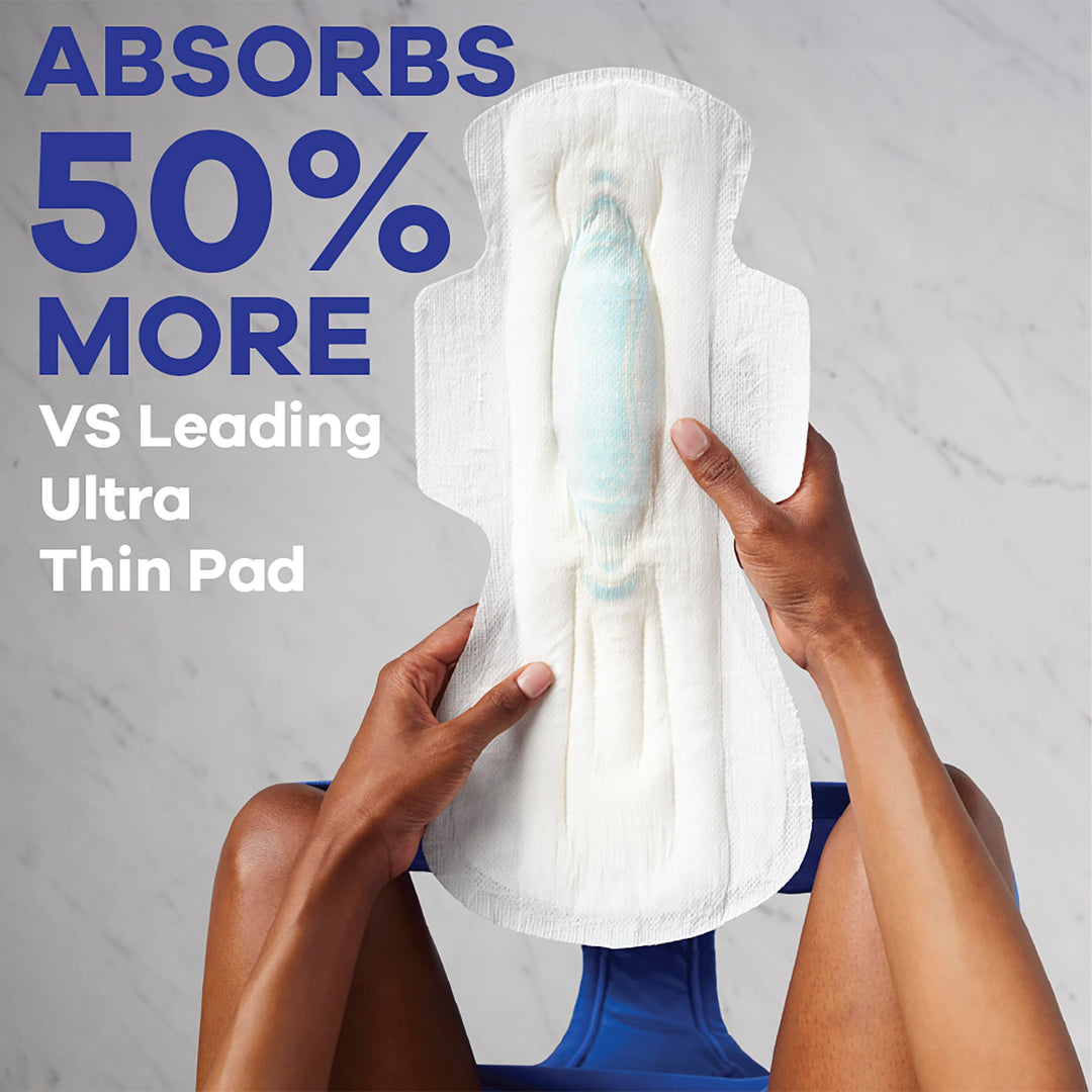 Maxi Feminine Pads For Women, Size 5 Extra Heavy Overnight Absorbency, With Wings, Unscented, Pack Of 20