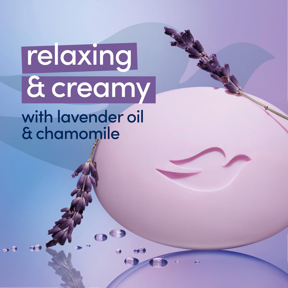 Purely Pampering Beauty Bar for Softer Skin Relaxing Lavender More Moisturizing Than Bar Soap 3.75 oz 2 Bars