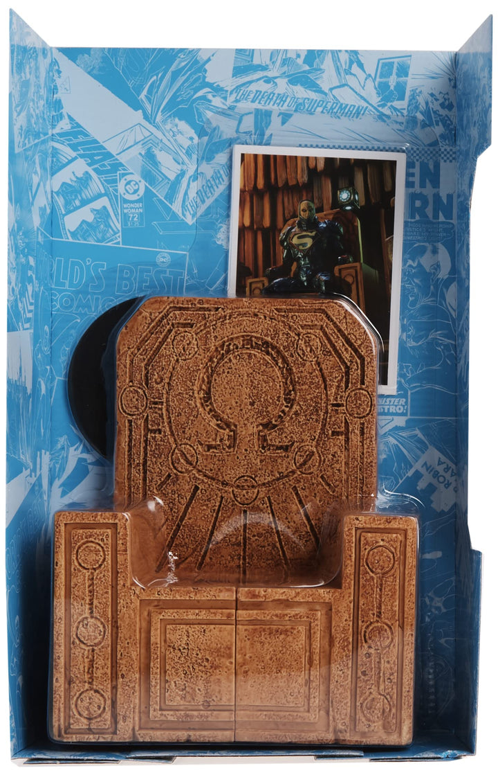 DC Multiverse Lex Luthor in Blue Power Suit 7 Action Figure with Throne & Accessories