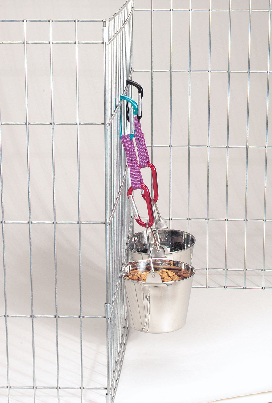 ProSelect Stainless Steel Flat Sided Pails — Durable Pails for Fences, Cages, Crates, or Kennels - 6, 2-Quart