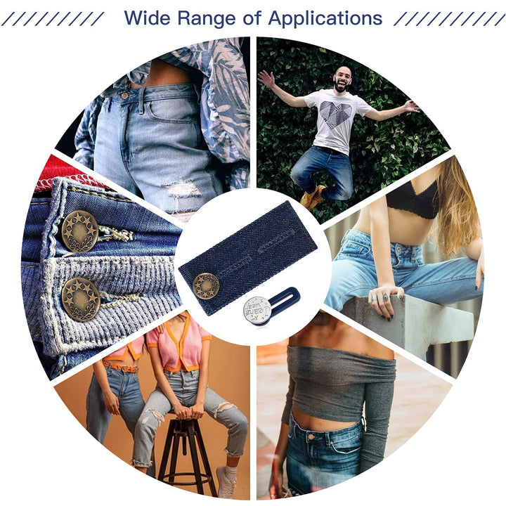 21 PCS Waistband Extenders, Button Extenders for Jeans, Waist Extenders for Pants for Women Men Pregnancy Jeans Skirt Collar Dress