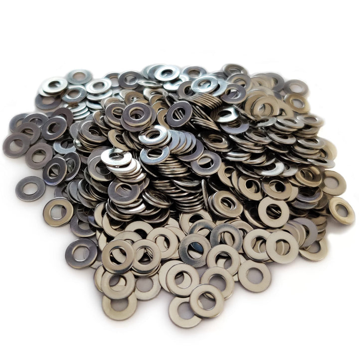 M3 Flat Washer, 304 Stainless Steel, 3mm ID, 7mm OD, 0.5mm Thickness, Plain Finish, for Bolt and Screw (Pack of 500)