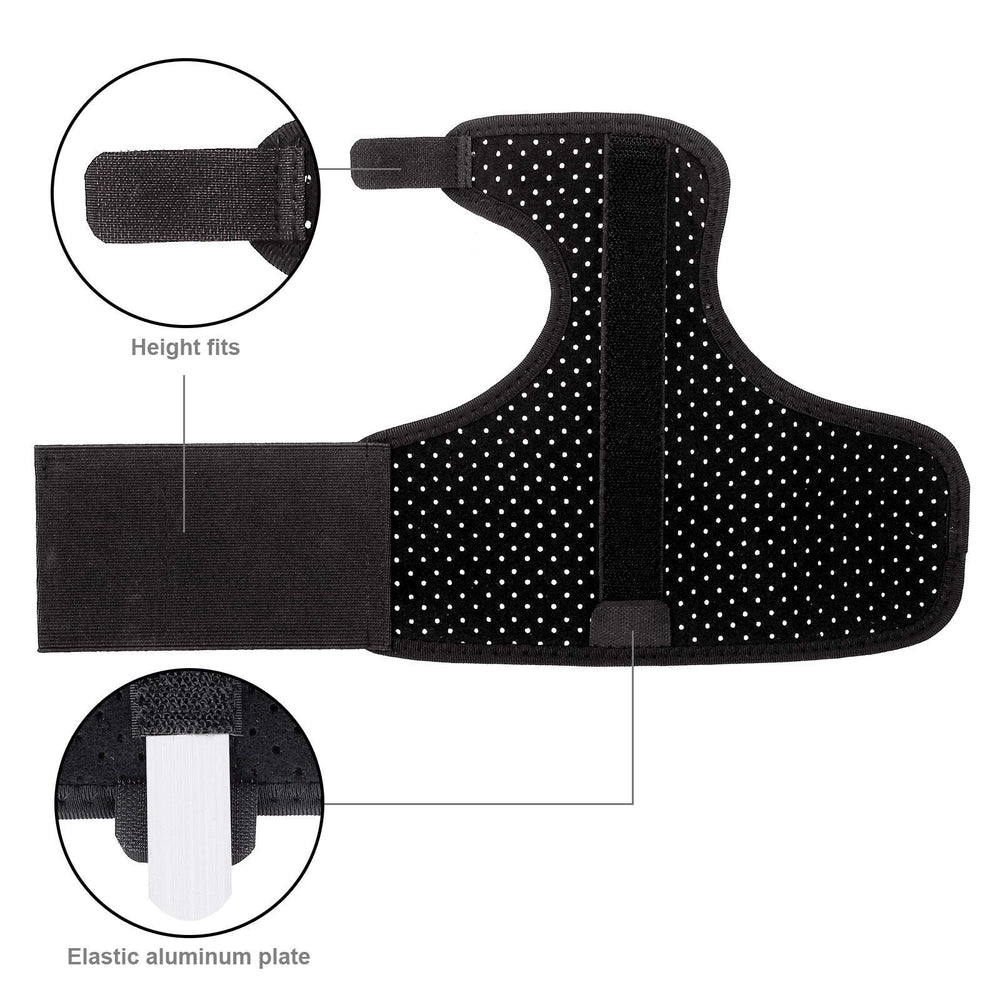 Trigger Finger Splint Brace Support Breathable Wrist and Thumb Fracture Finger Stabilizer Brace Sleeves for Pain Relief, Carpal Tunnel Arthritis Tendonitis (Black)