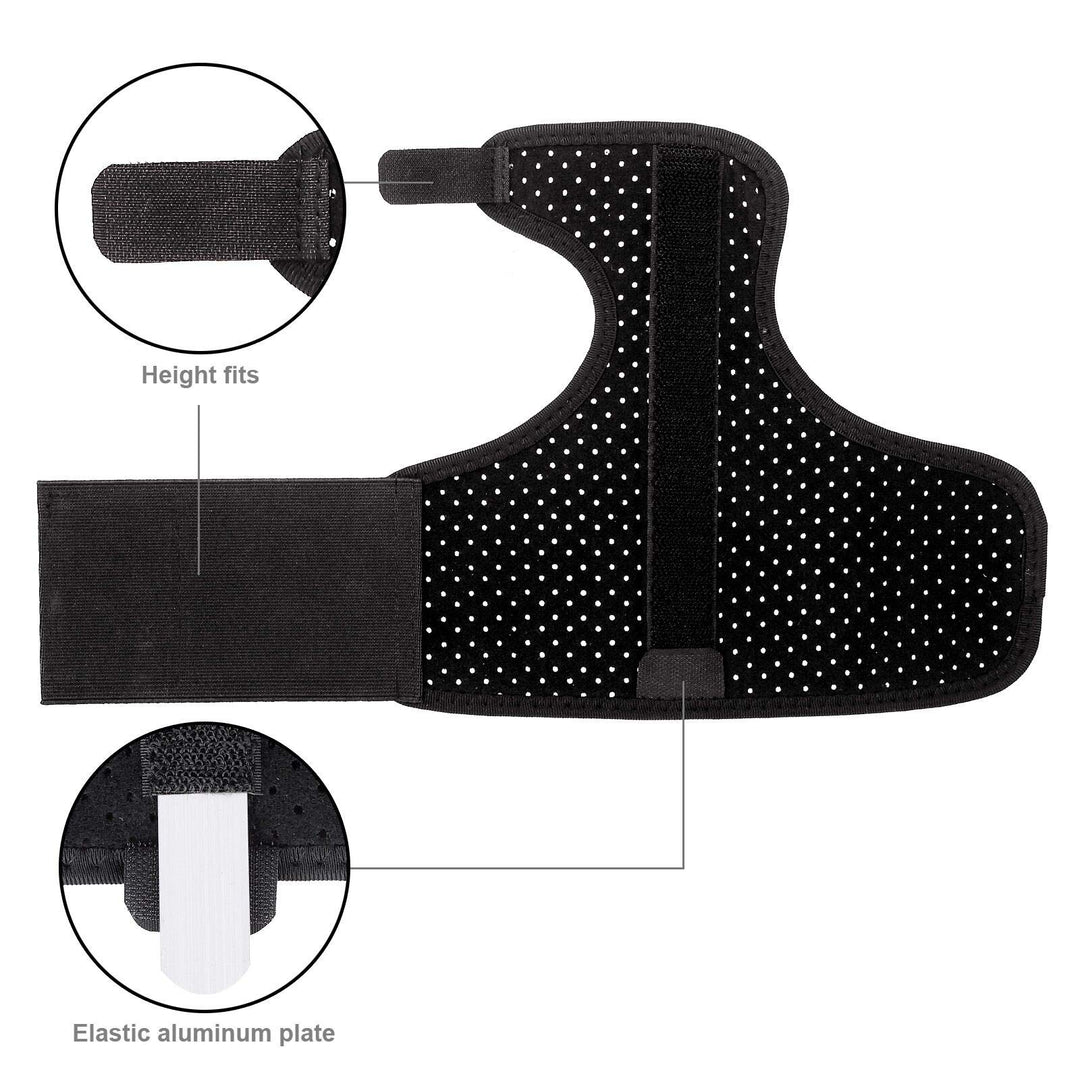 Trigger Finger Splint Brace Support Breathable Wrist and Thumb Fracture Finger Stabilizer Brace Sleeves for Pain Relief, Carpal Tunnel Arthritis Tendonitis (Black)