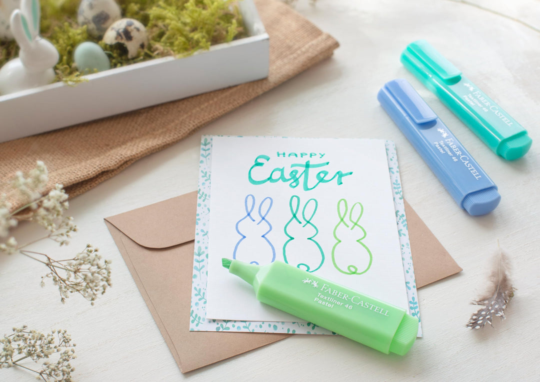 Pastel Highlighters Set - 8 Chisel Tip Highlighter Pens in Assorted Pastel Colors