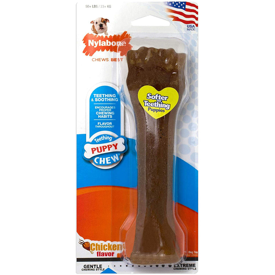 Knuckle Bone Puppy Chew Toy for Dogs, Chewing Toys for Puppies, Chicken Flavor, X-Large - Over 50 Ibs, 1 Count