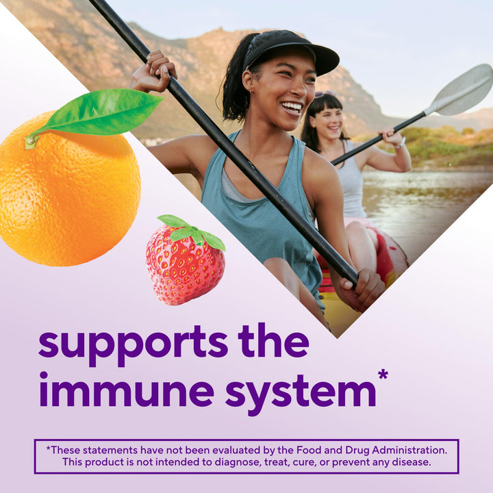 Power Zinc Gummy Vitamins, Strawberry Tangerine Flavored Immune Support (1), 90 Count