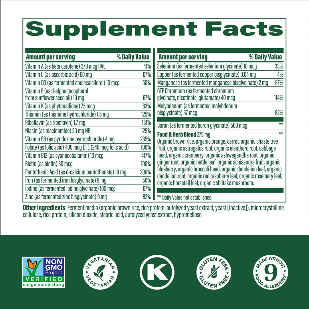 Womens Multivitamin One Daily - Multivitamin for Women - Vitamin C, Vitamin D, Iron & B Vitamins - Bone, Energy Metabolism & Immune Support - Vegetarian, GlutenFree - 90 Tablets, 90 Servings