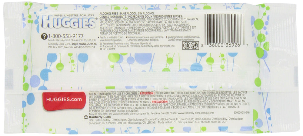 Natural Care Baby Wipes - Unscented - 16 ct