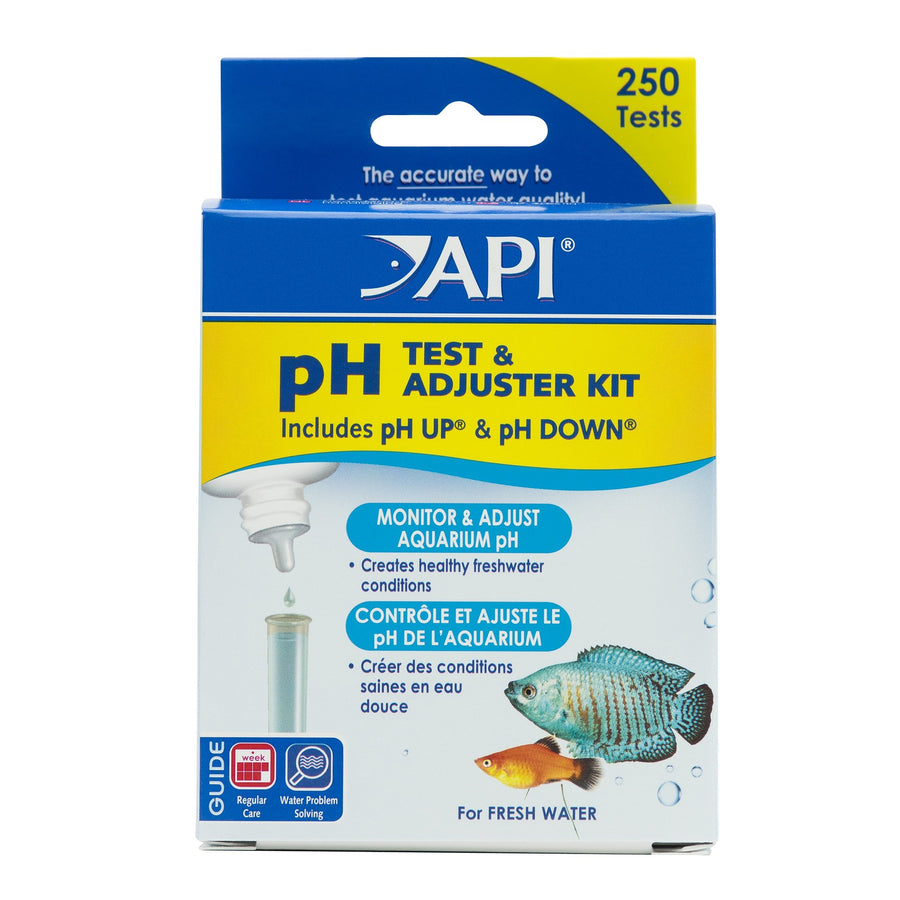 pH TEST & ADJUSTER KIT 250-Test Freshwater Aquarium Water pH Test and Adjuster Kit