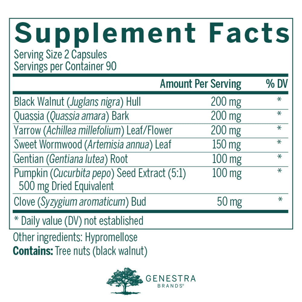 Black Walnut Capsules | Herbal Formula to Support Digestive Health | 90 Capsules