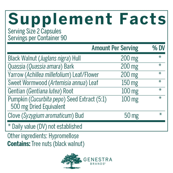 Black Walnut Capsules | Herbal Formula to Support Digestive Health | 90 Capsules