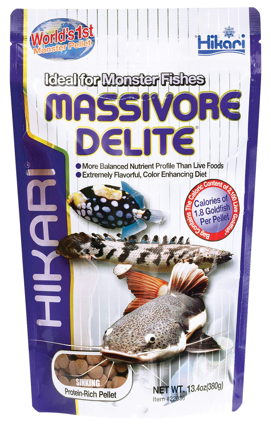 Tropical Massivore Delite Fish Food, 13.4 oz (380g)