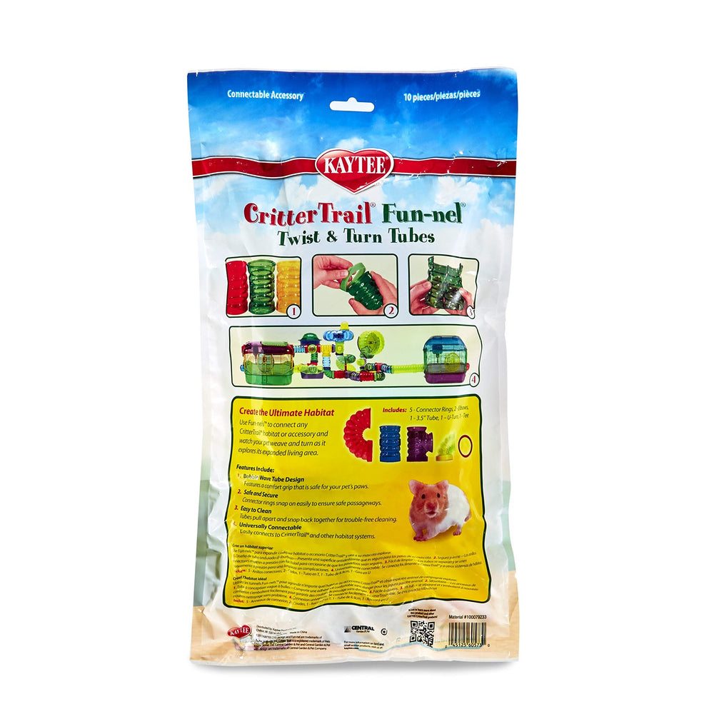 CritterTrail Fun-nel Twist & Turn Small Animal Habitat Tubes