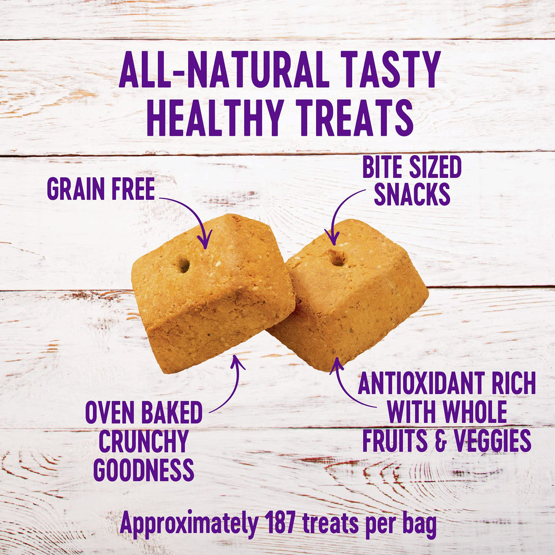 WellBars Dog Treats, Natural, Training Treat, Grain Free, Crunchy Yogurt, Apples & Banana (45 Ounce bag)