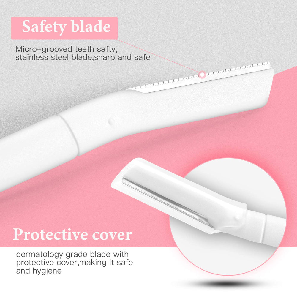 Dermaplane Razor for Women Face,Professional Dermaplaning Tool,Facial Razor, Peach Fuzz and Hair Removal, Multifunction Home Skin Care Tool