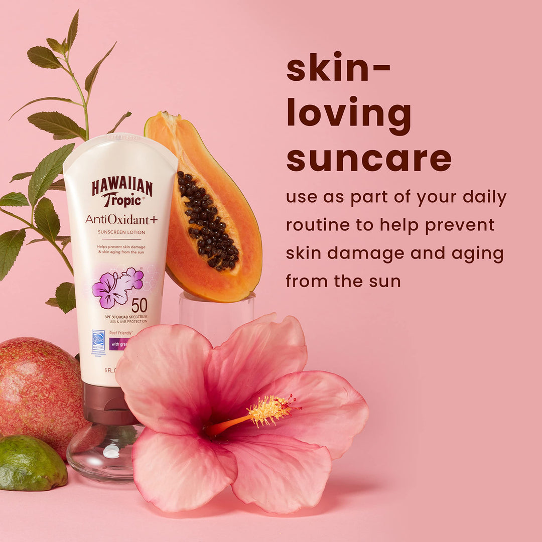 Skin Defense Sunscreen Lotion SPF 50, 6oz | SPF 50 Sunscreen Lotion with Green Tea Extract, Sunscreen Body Lotion, Oxybenzone Free Sunscreen, 6oz
