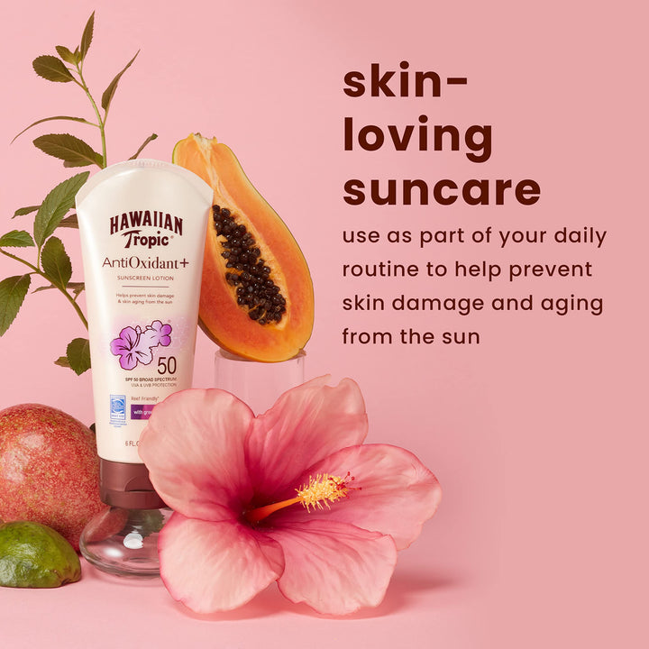 Skin Defense Sunscreen Lotion SPF 50, 6oz | SPF 50 Sunscreen Lotion with Green Tea Extract, Sunscreen Body Lotion, Oxybenzone Free Sunscreen, 6oz